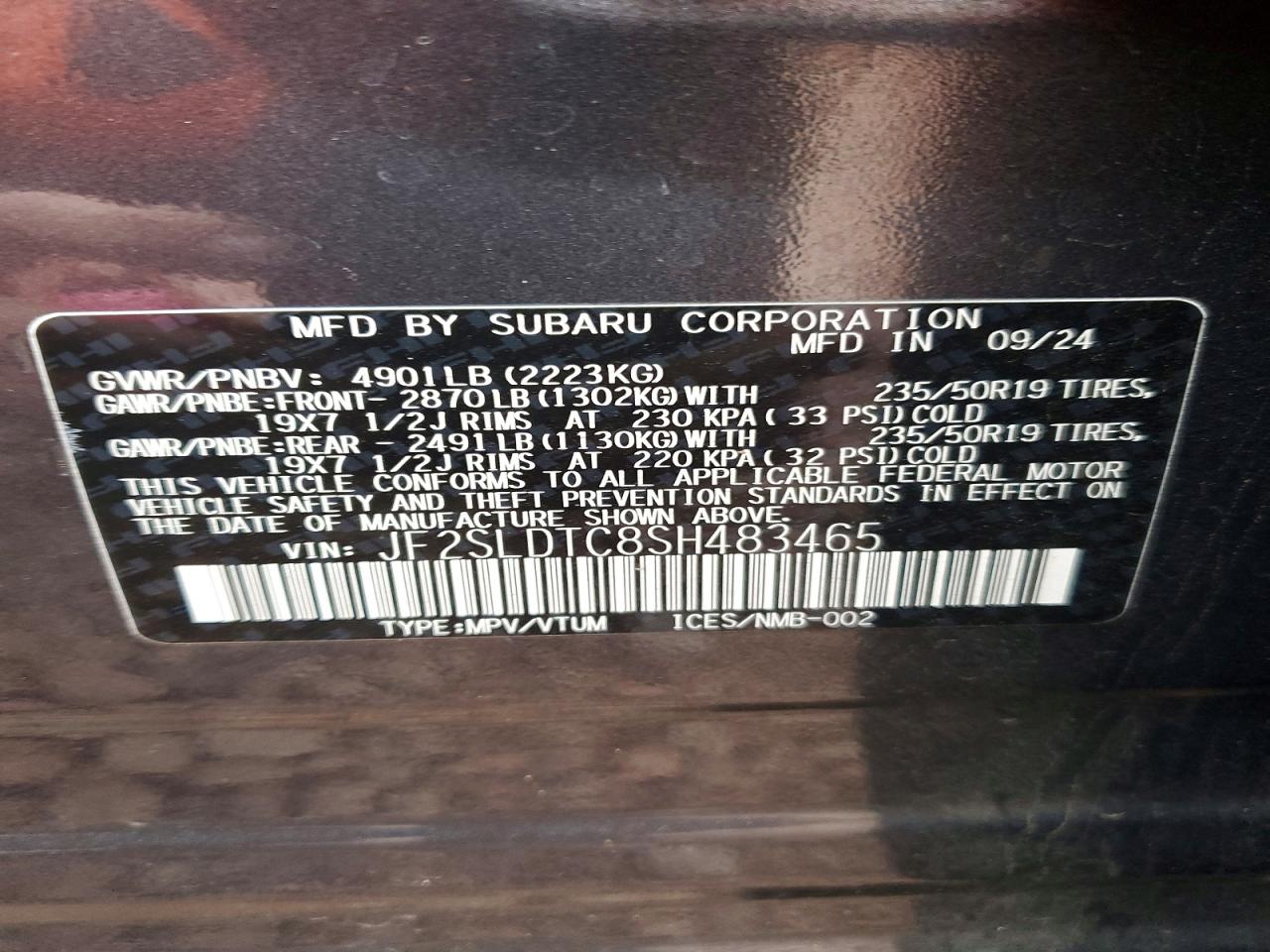 2025 SUBARU FORESTER TOURING photo 14