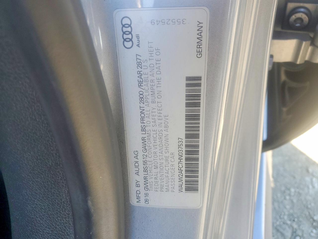 2017 AUDI A7 PREMIUM PLUS photo 12