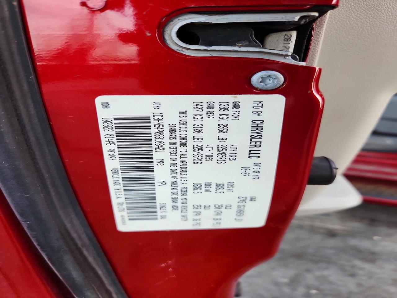 2008 DODGE GRAND CARAVAN SXT photo 13