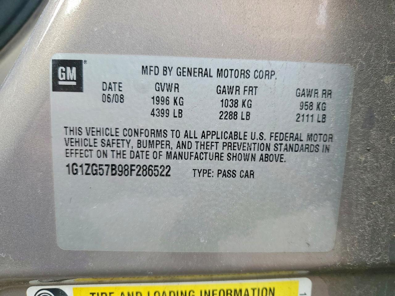 2008 CHEVROLET MALIBU LS photo 23