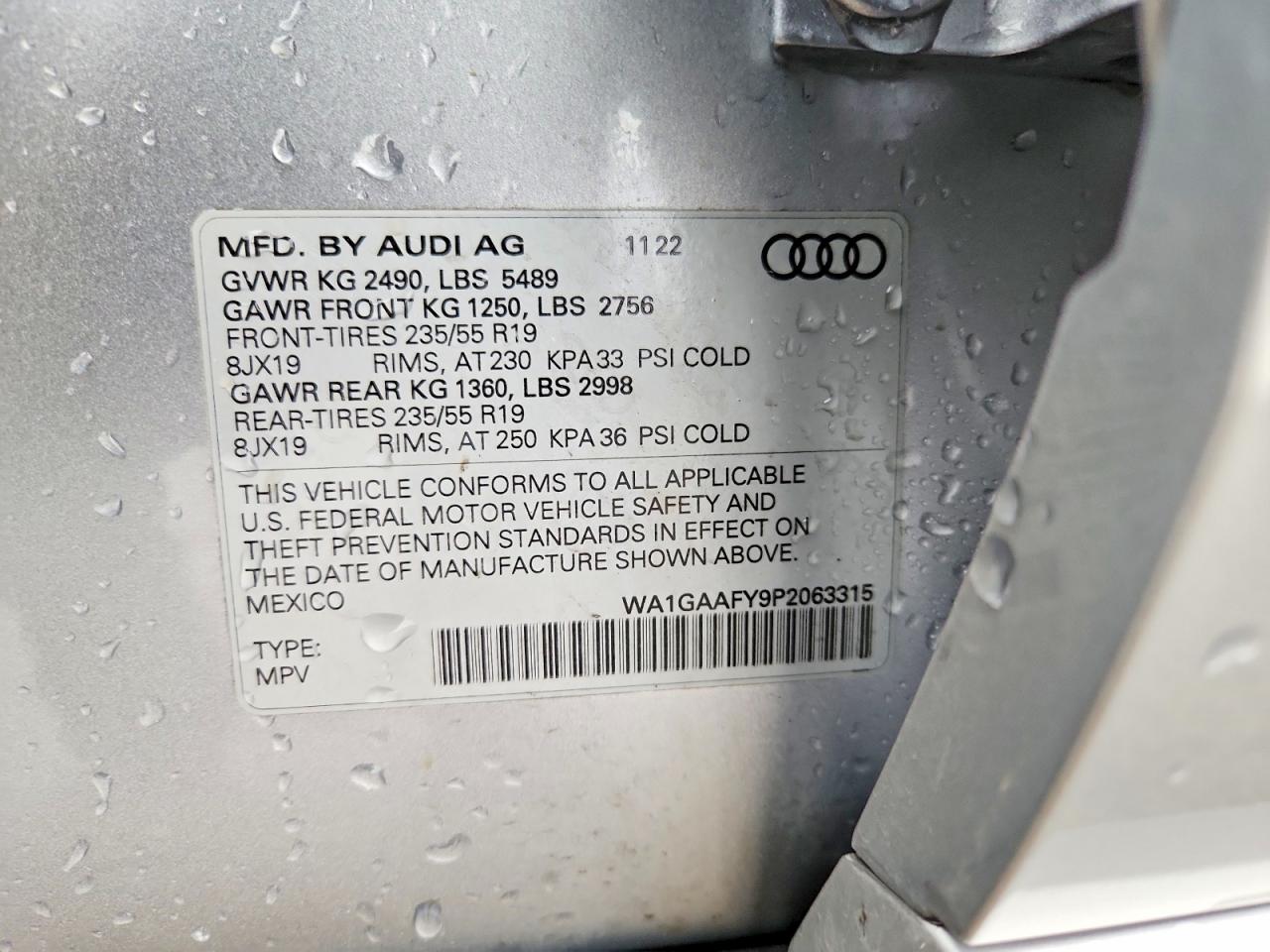 2023 AUDI Q5 PREMIUM 45 photo 14