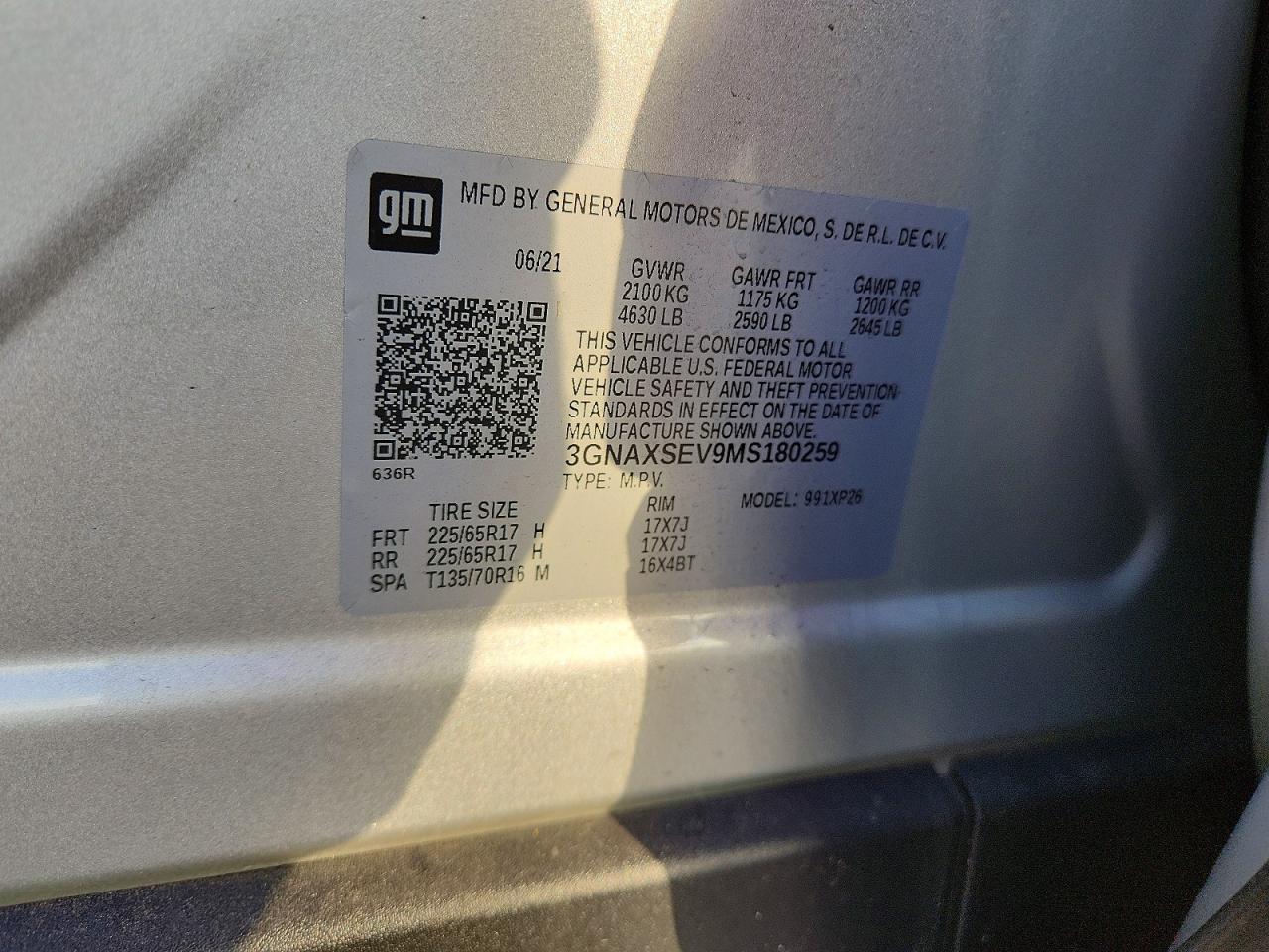 2021 CHEVROLET EQUINOX LS photo 14