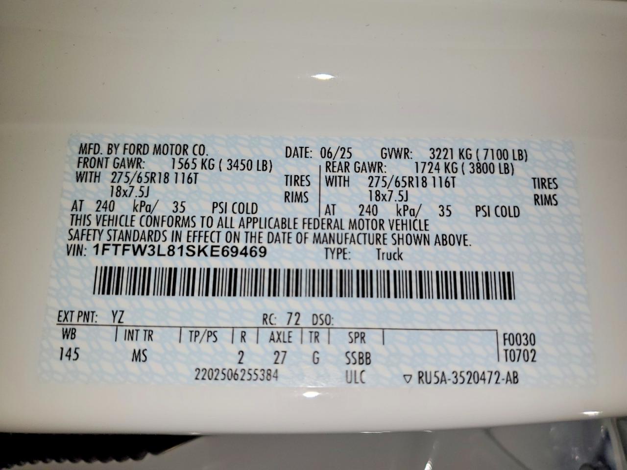2025 FORD F150 XLT photo 12