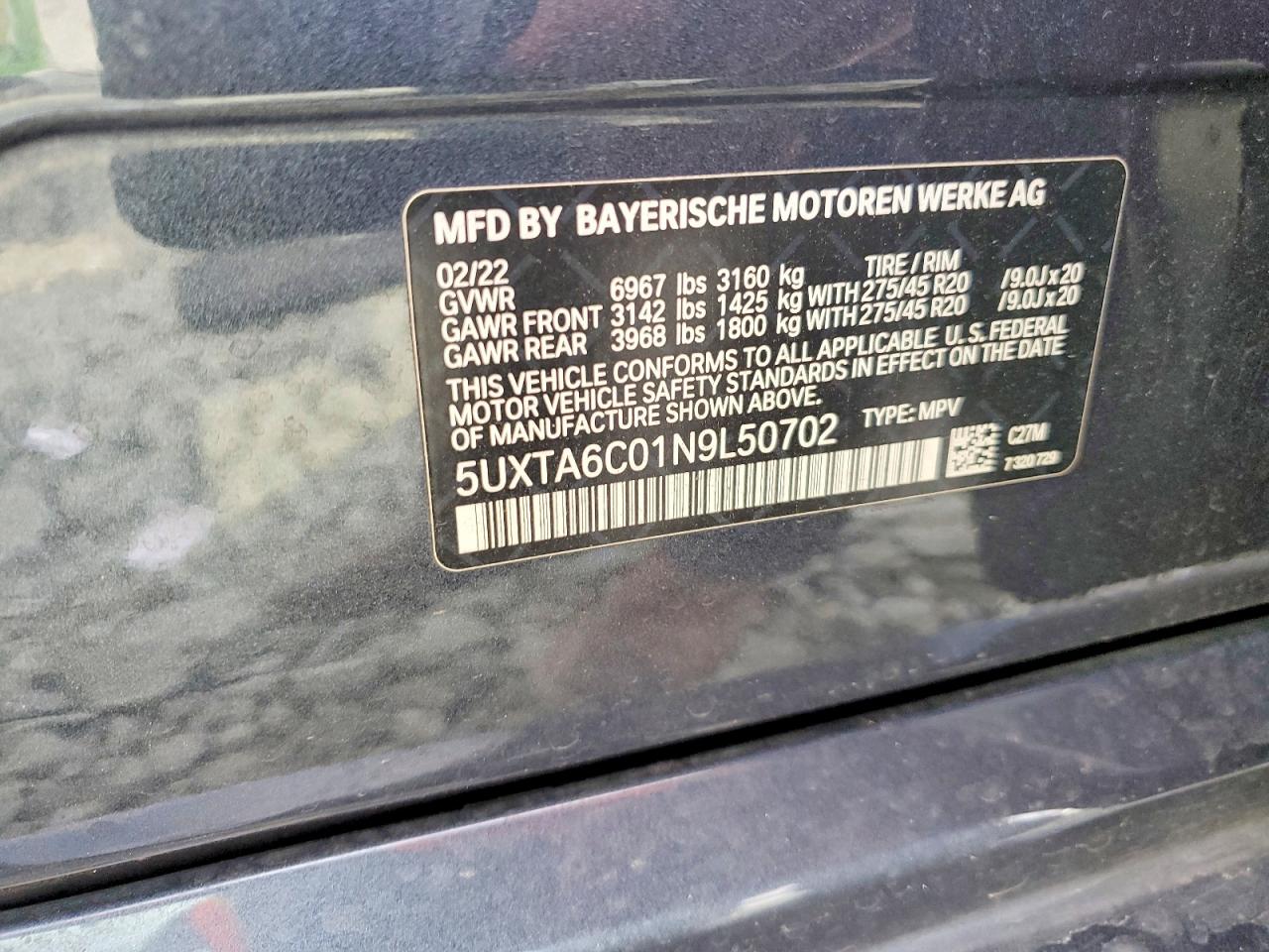 2022 BMW X5 XDRIVE45E photo 13