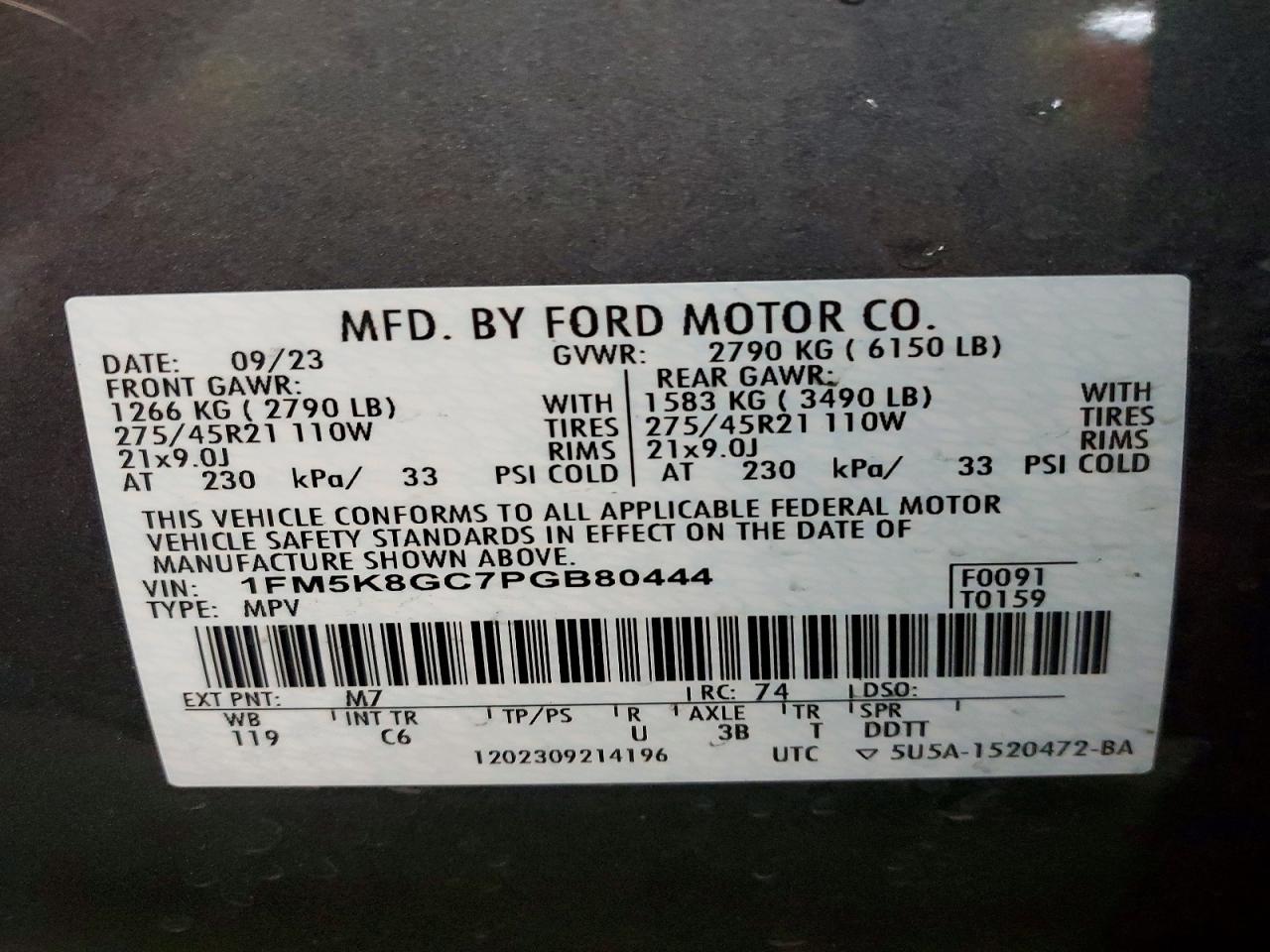 2023 FORD EXPLORER ST photo 27