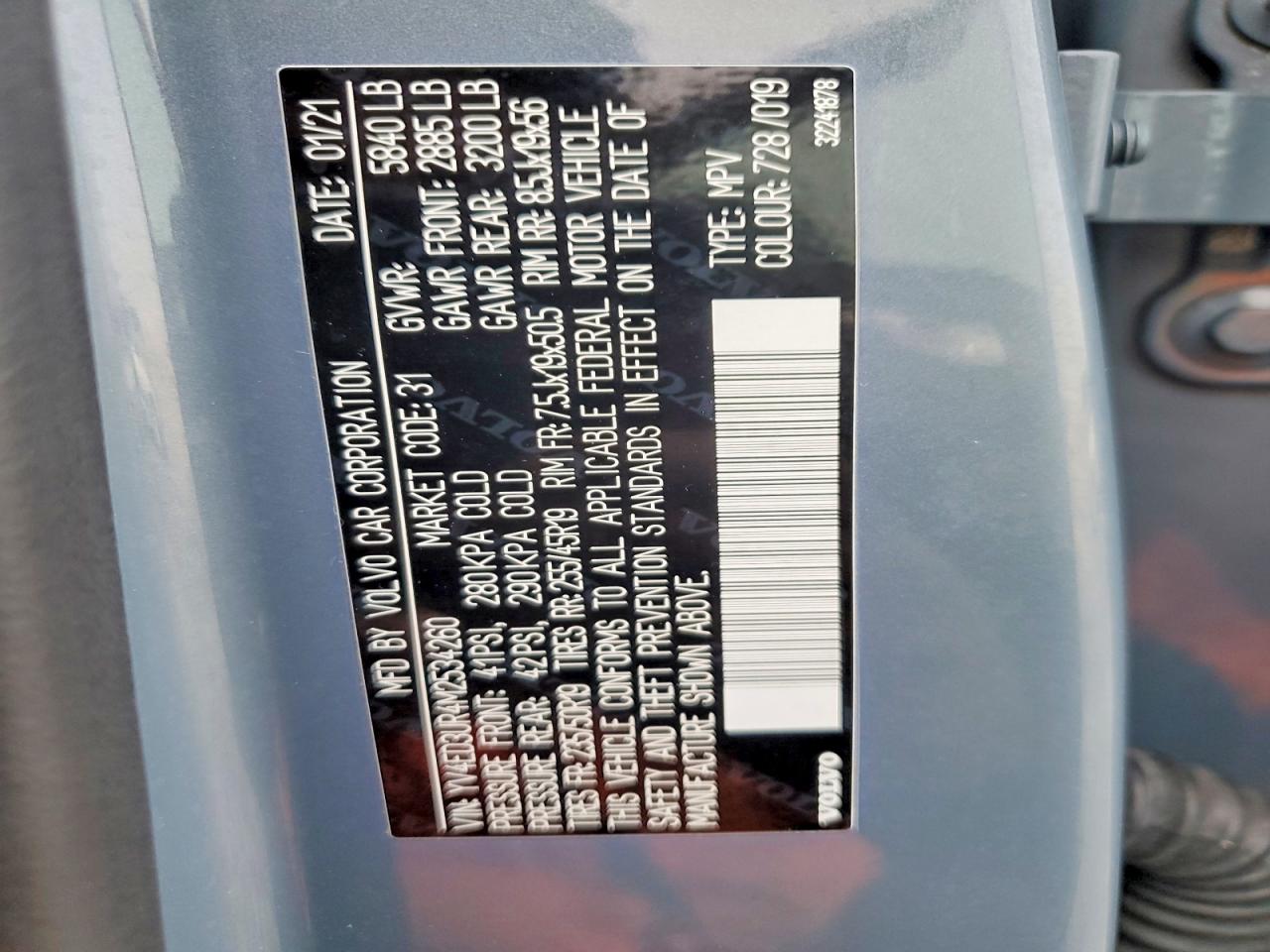 2021 VOLVO XC40 RECHARGE photo 12