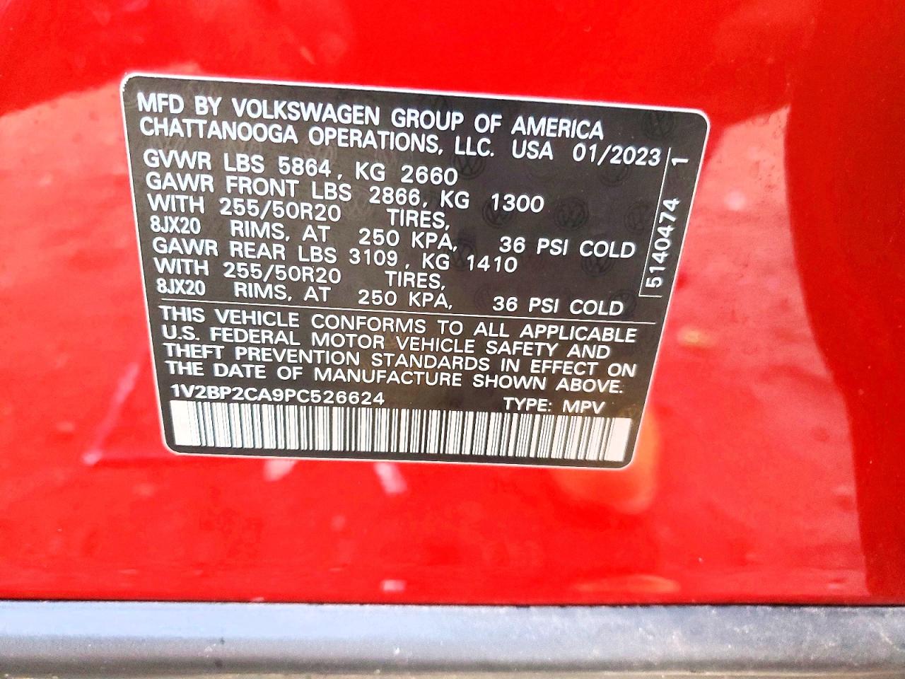 2023 VOLKSWAGEN ATLAS SEL photo 13
