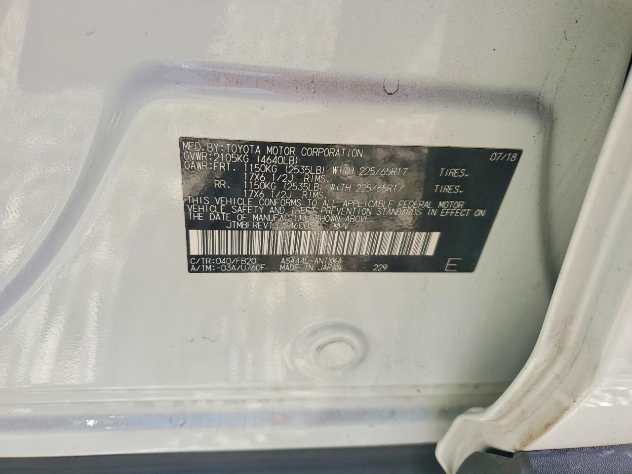 2018 TOYOTA RAV4 LE photo 13