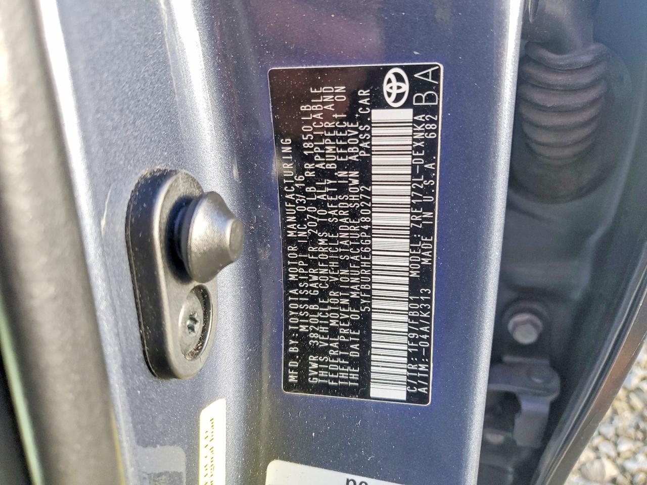 2016 TOYOTA COROLLA L photo 23