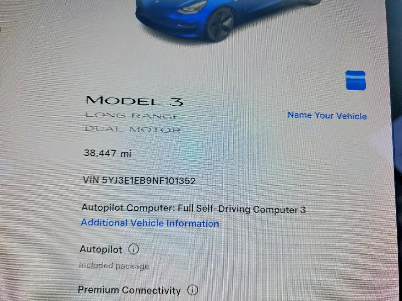2022 TESLA MODEL 3 photo 9