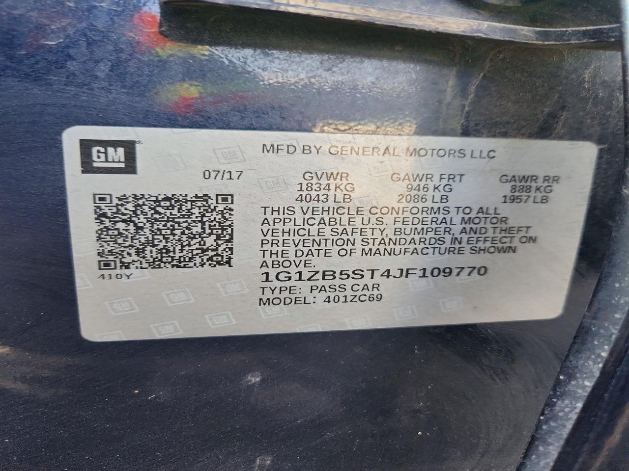 2018 CHEVROLET MALIBU LS photo 12