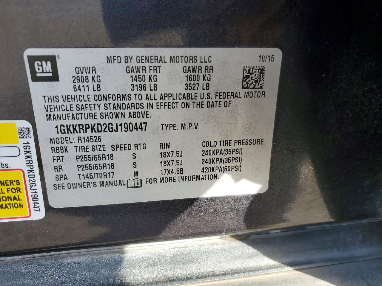 2016 GMC ACADIA SLE photo 13