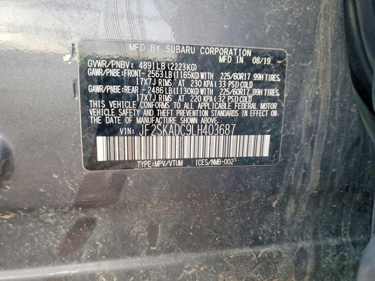 2020 SUBARU FORESTER photo 13