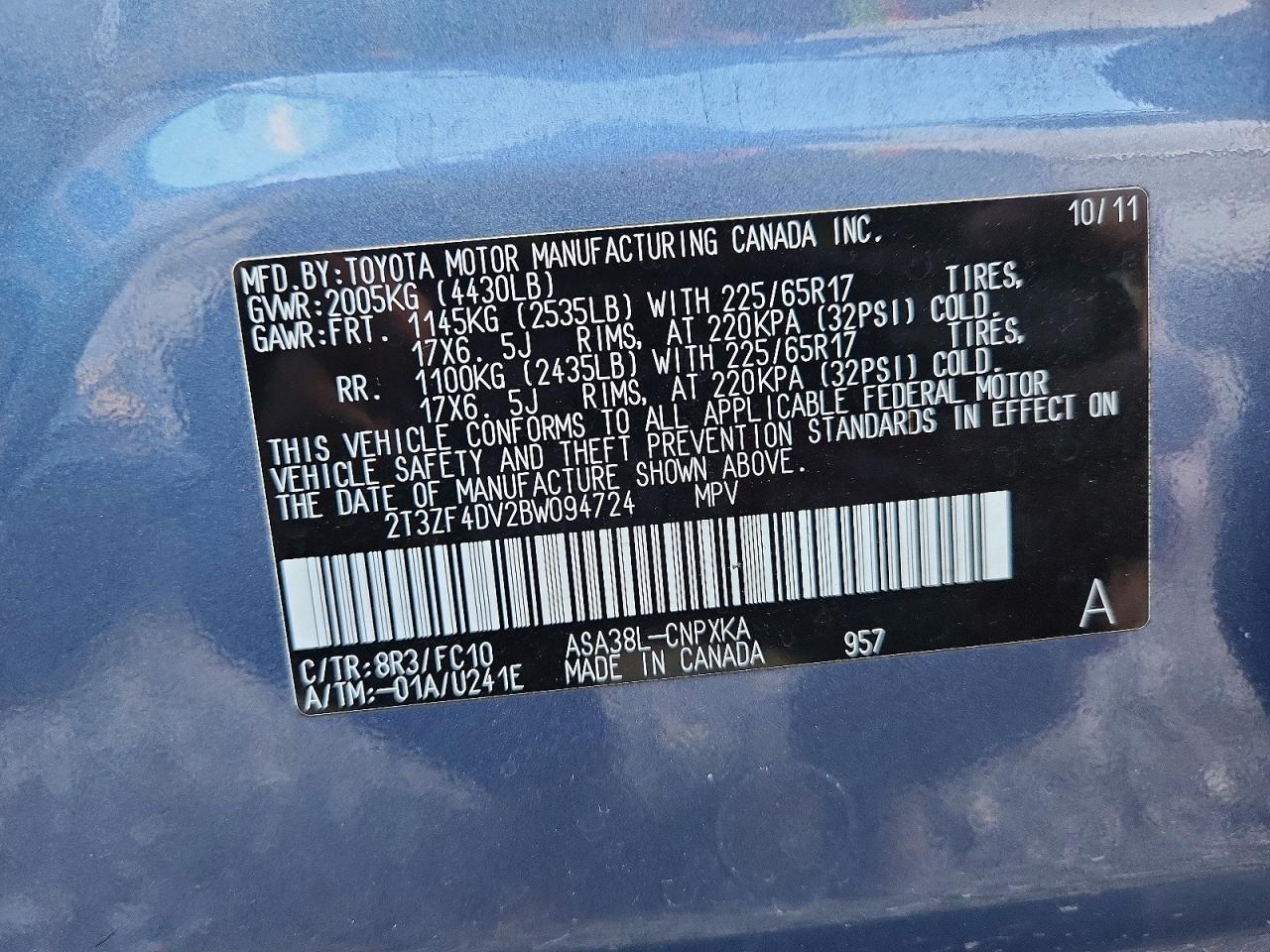 2011 TOYOTA RAV4 BASE photo 13