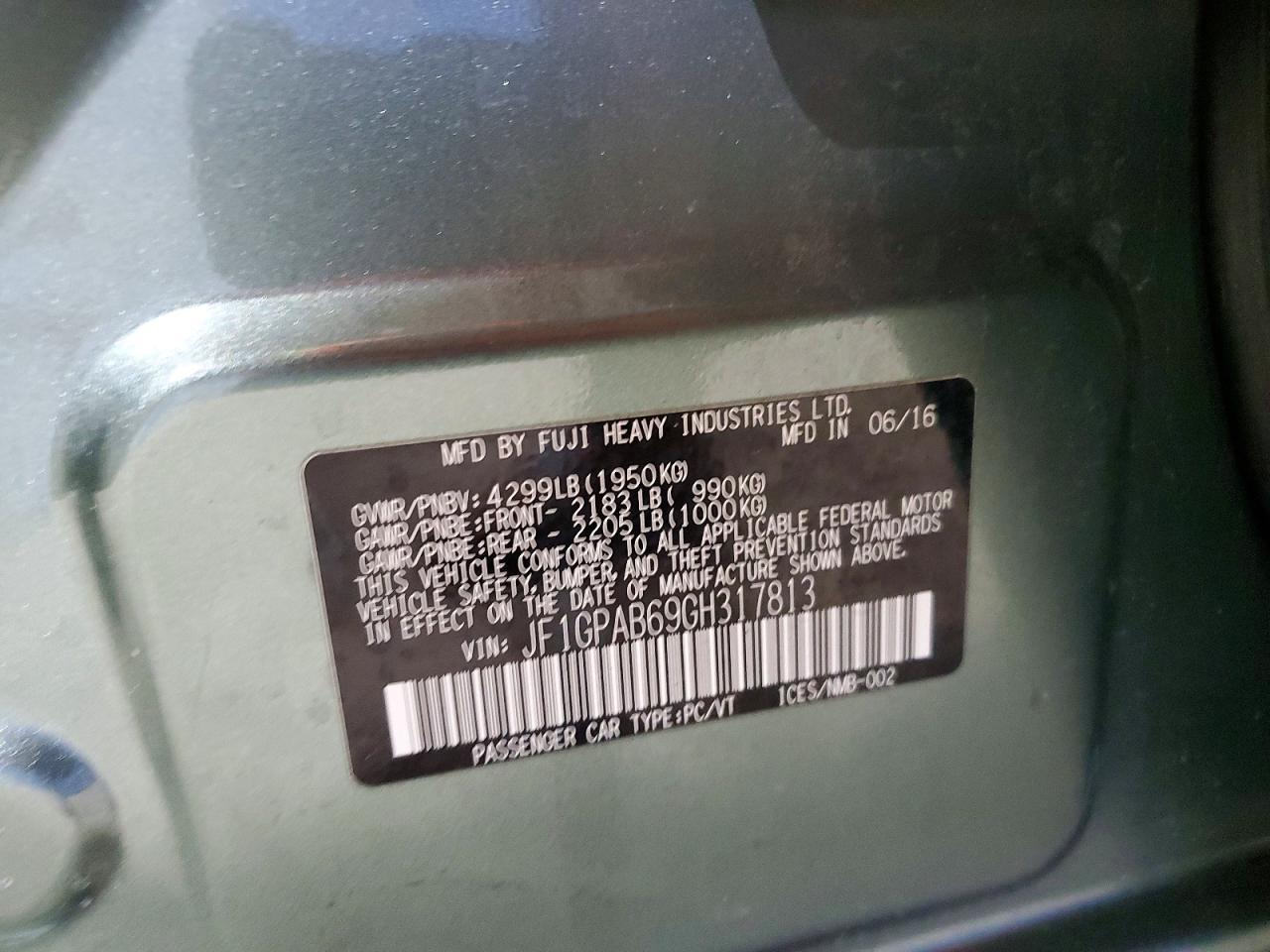 2016 SUBARU IMPREZA PREMIUM photo 12