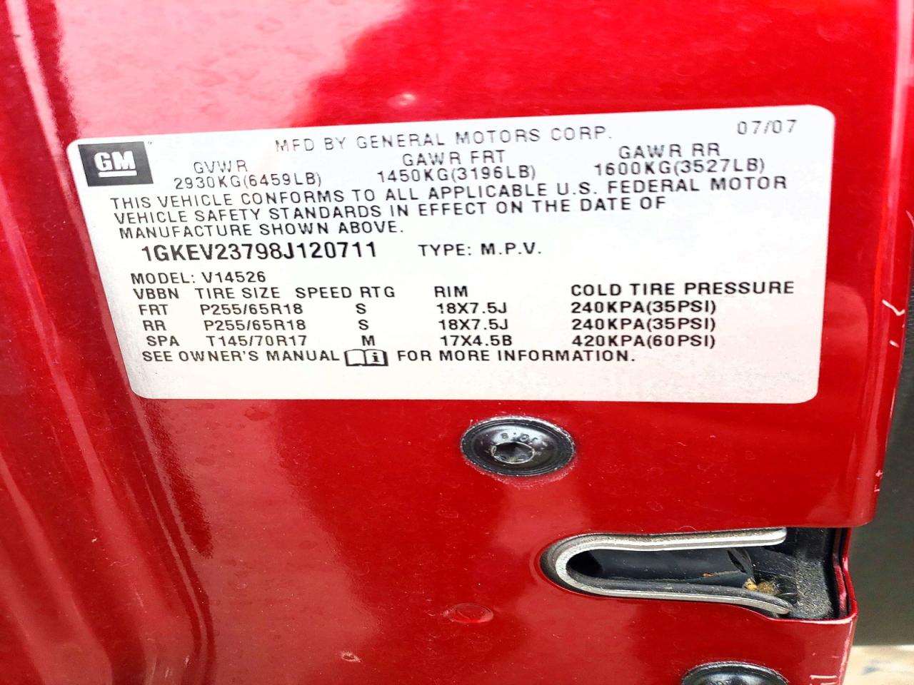 2008 GMC ACADIA SLT-1 photo 13