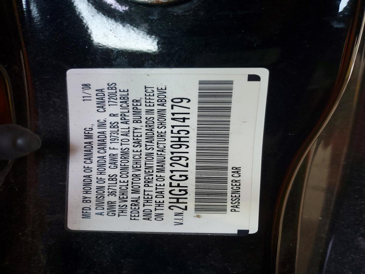 2009 HONDA CIVIC EXL photo 23
