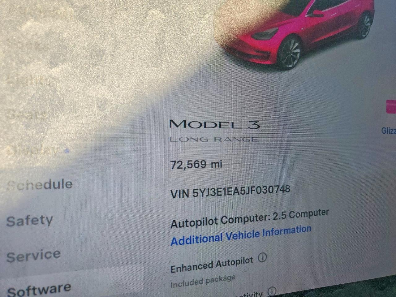 2018 TESLA MODEL 3 photo 9