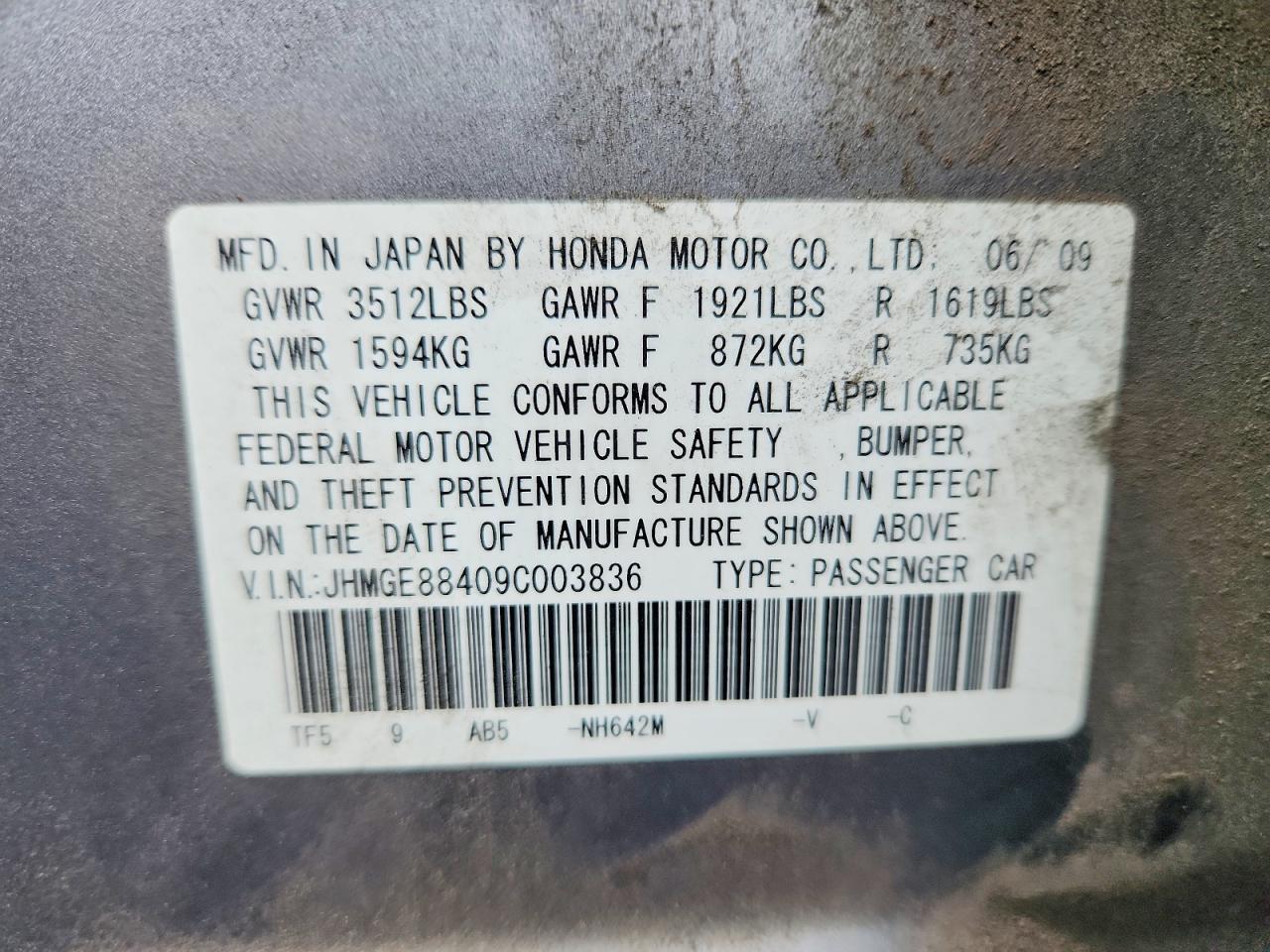 2009 HONDA FIT SPORT photo 12