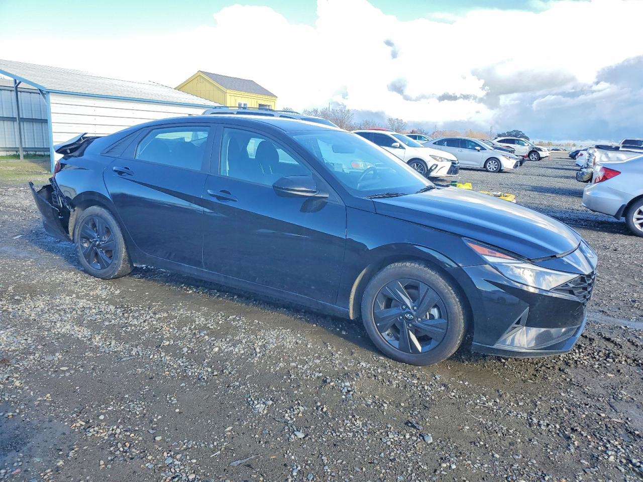 2022 HYUNDAI ELANTRA BLUE photo 4