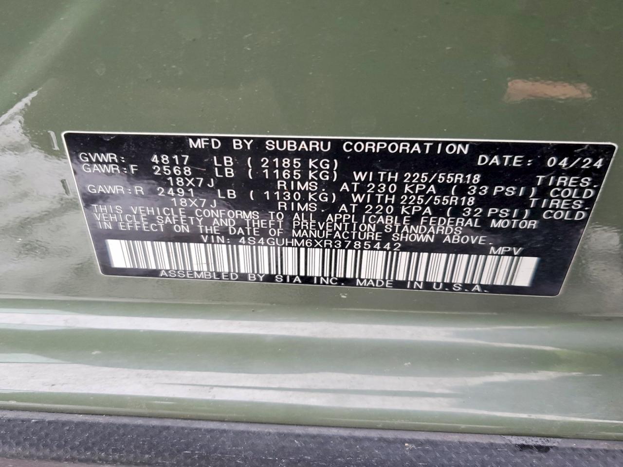2024 SUBARU CROSSTREK LIMITED photo 13