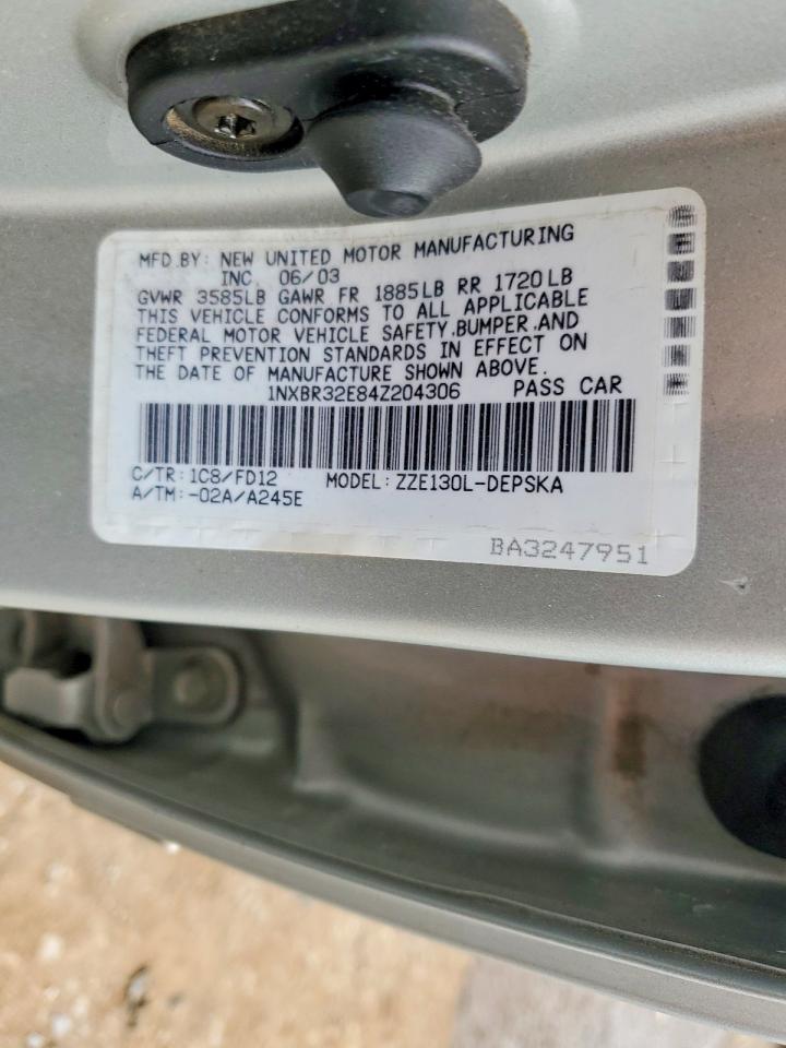2004 TOYOTA COROLLA CE photo 13