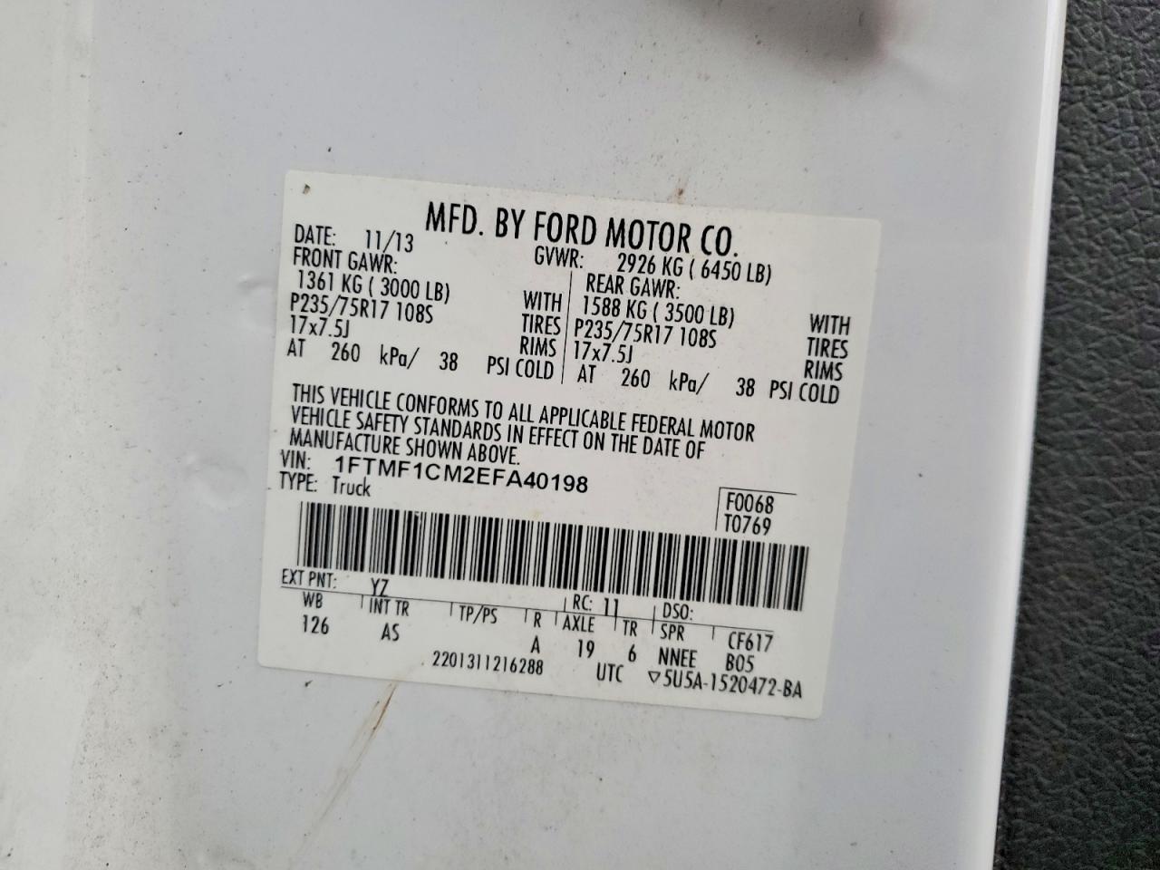 2014 FORD F150 photo 13