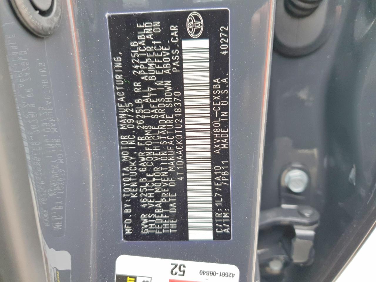 2026 TOYOTA CAMRY XSE photo 13