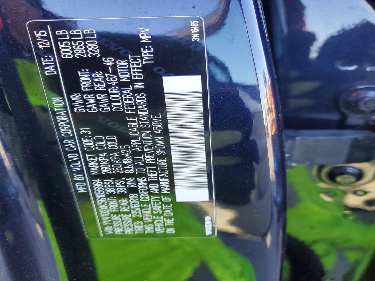 2016 VOLVO XC90 T5 photo 13