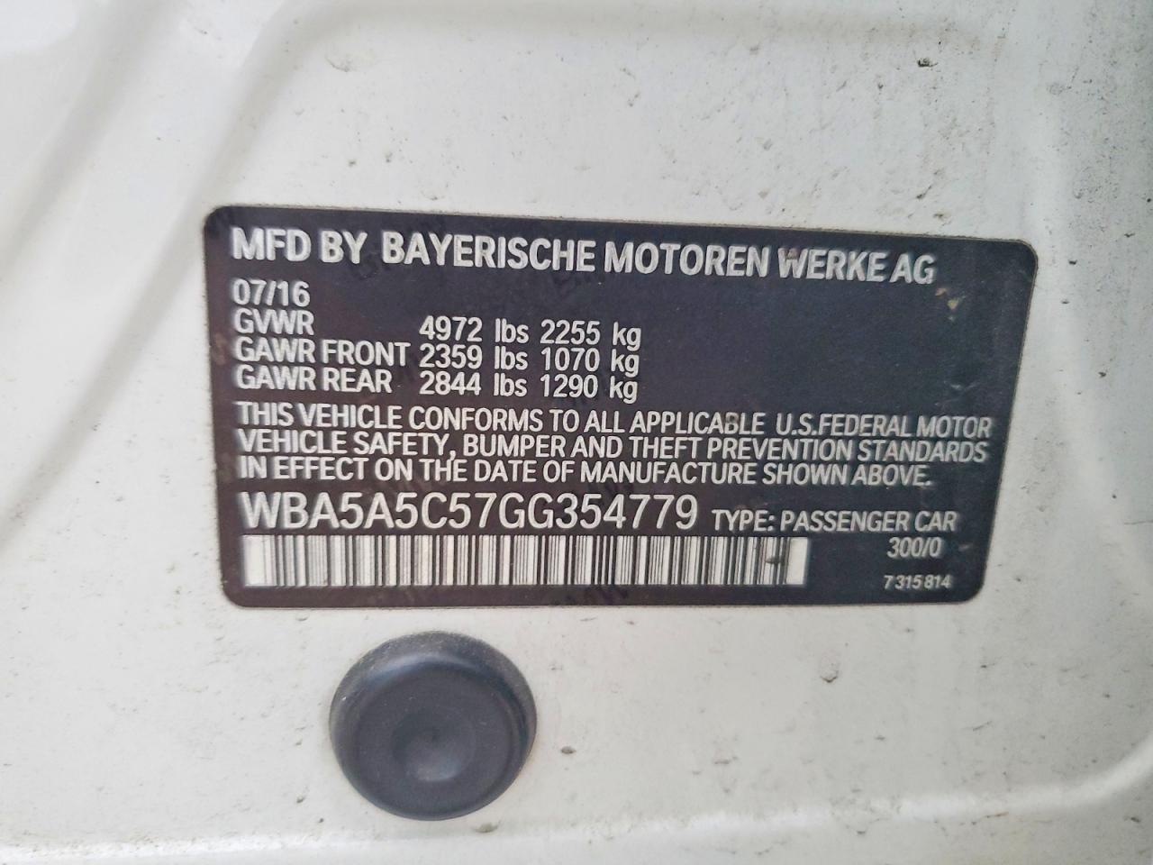 2016 BMW 528 I photo 12