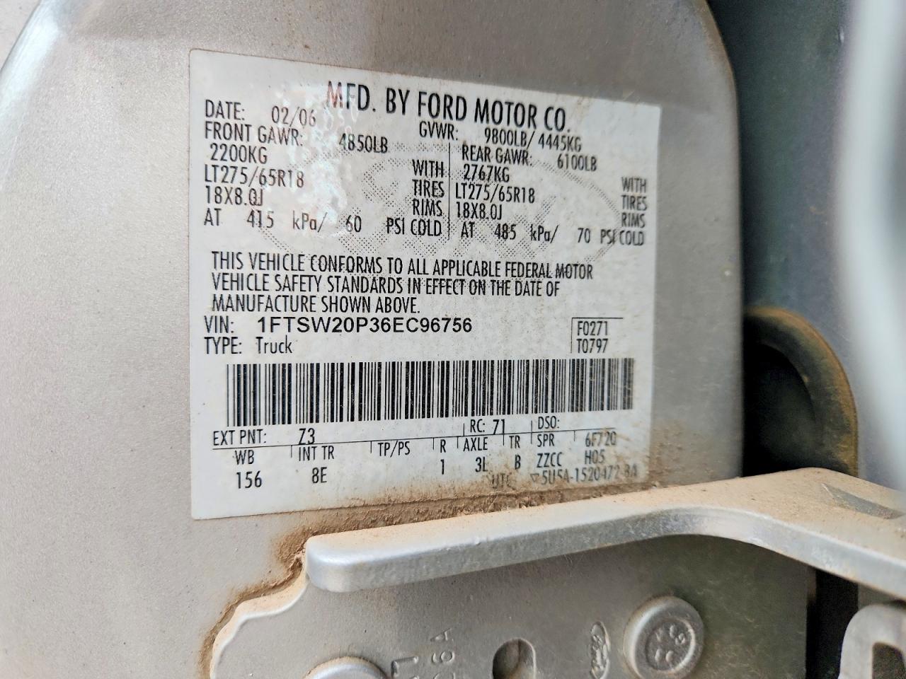 2006 FORD F250 SUPER DUTY photo 13
