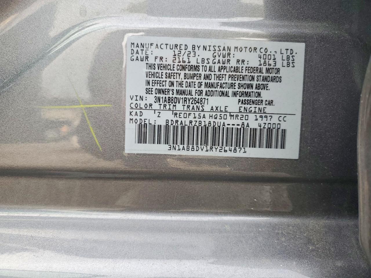 2024 NISSAN SENTRA SR photo 12