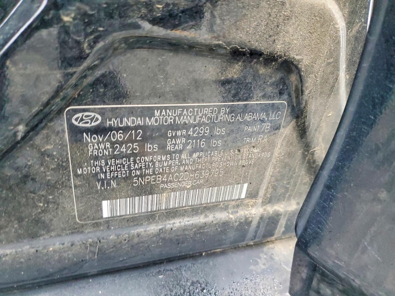 2013 HYUNDAI SONATA photo 13