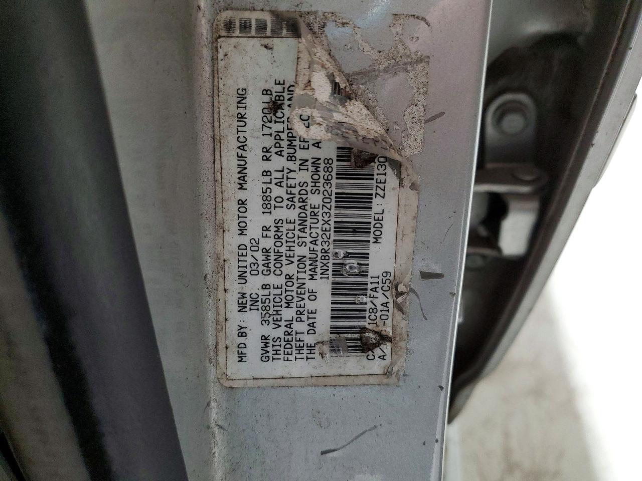 2003 TOYOTA COROLLA CE photo 12