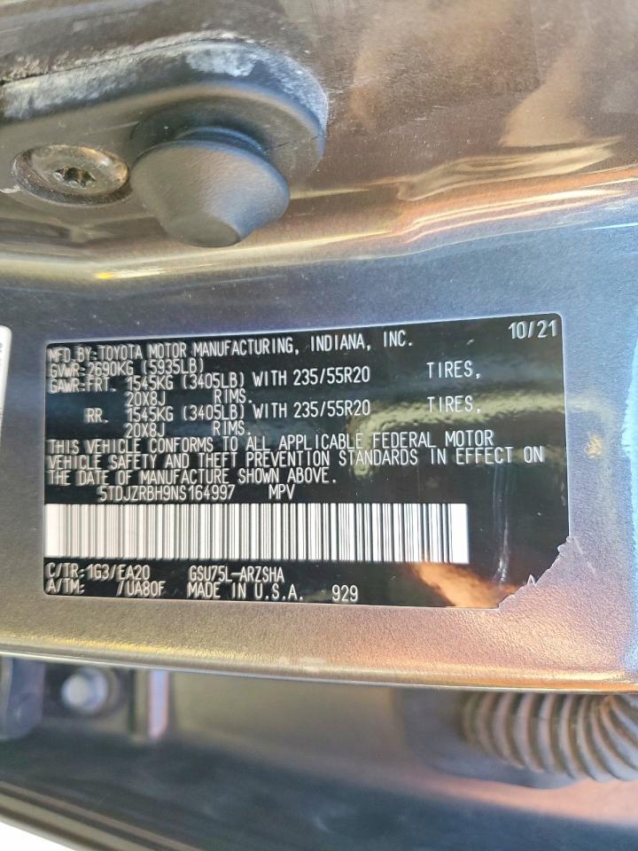 2022 TOYOTA HIGHLANDER XSE photo 13