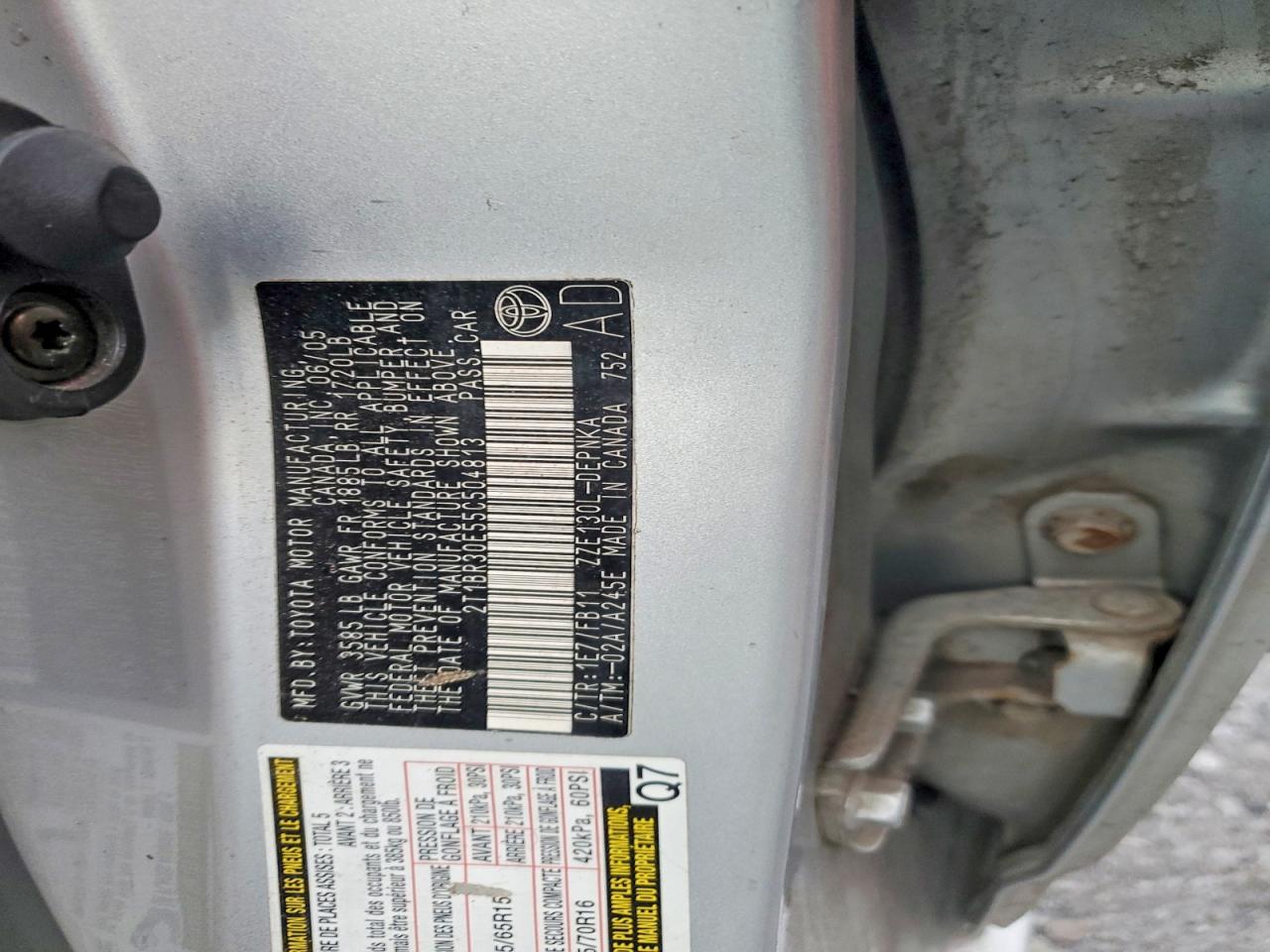 2005 TOYOTA COROLLA CE photo 23