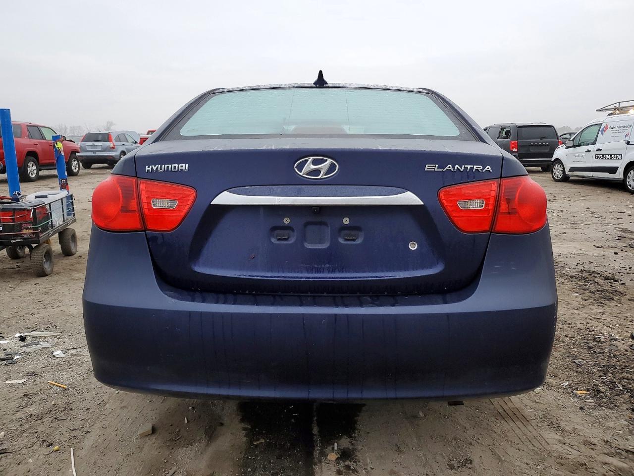 2010 HYUNDAI ELANTRA BLUE photo 6