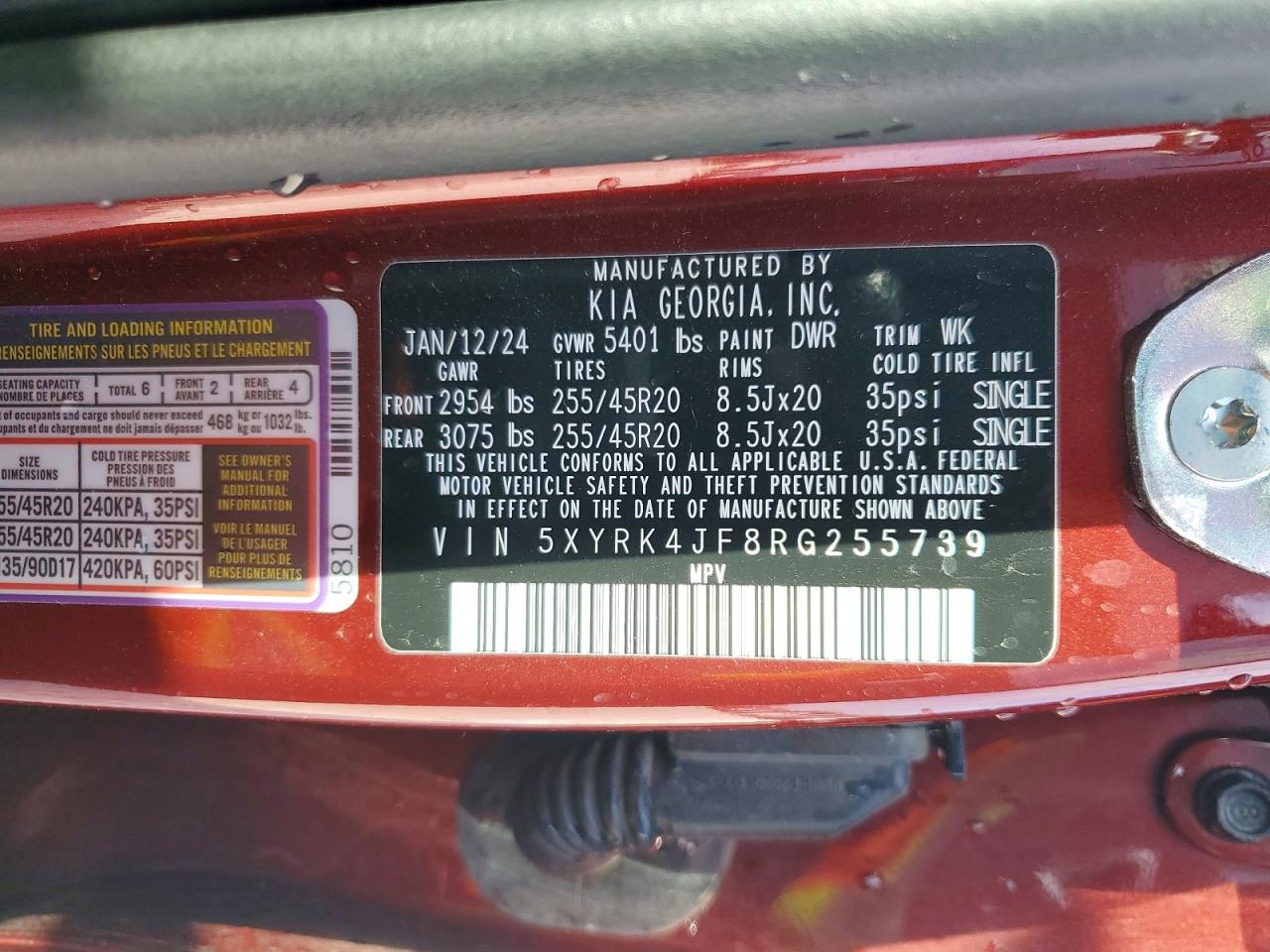 2024 KIA SORENTO SX photo 25