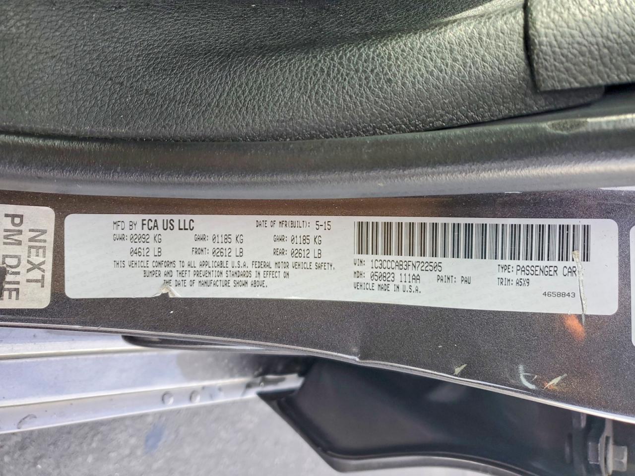 2015 CHRYSLER 200 LIMITED photo 12