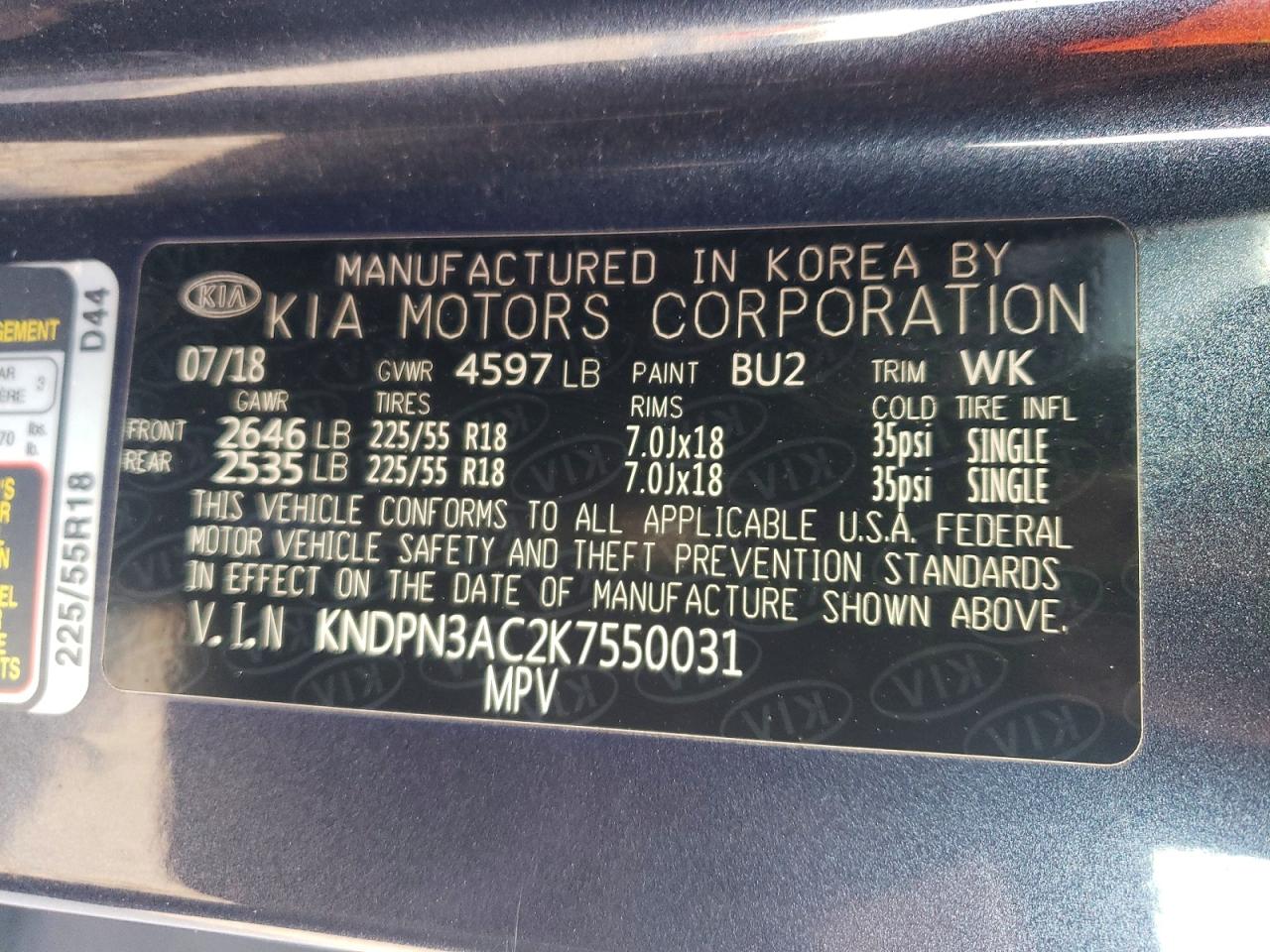 2019 KIA SPORTAGE EX photo 13