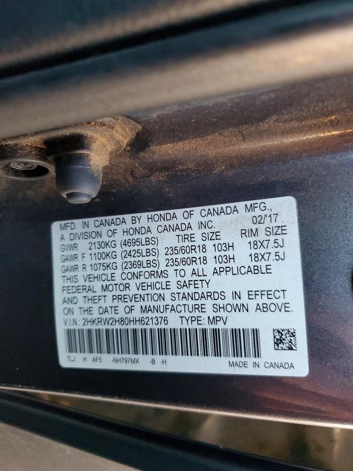 2017 HONDA CR-V EXL photo 14