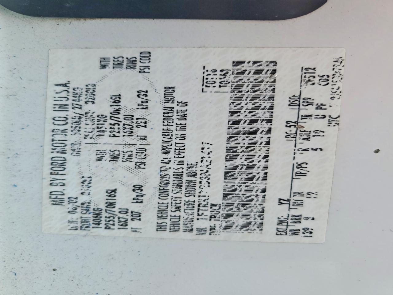 2003 FORD F150 photo 12