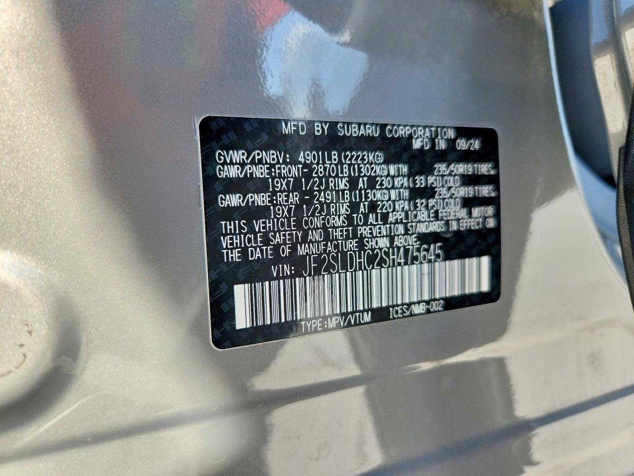 2025 SUBARU FORESTER SPORT photo 14