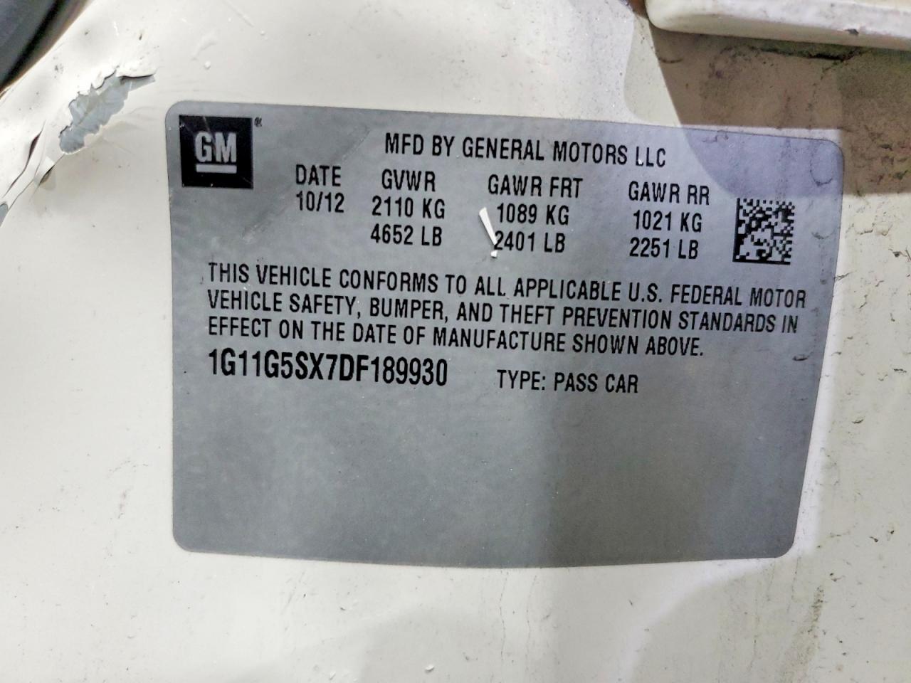 2013 CHEVROLET MALIBU 3LT photo 23