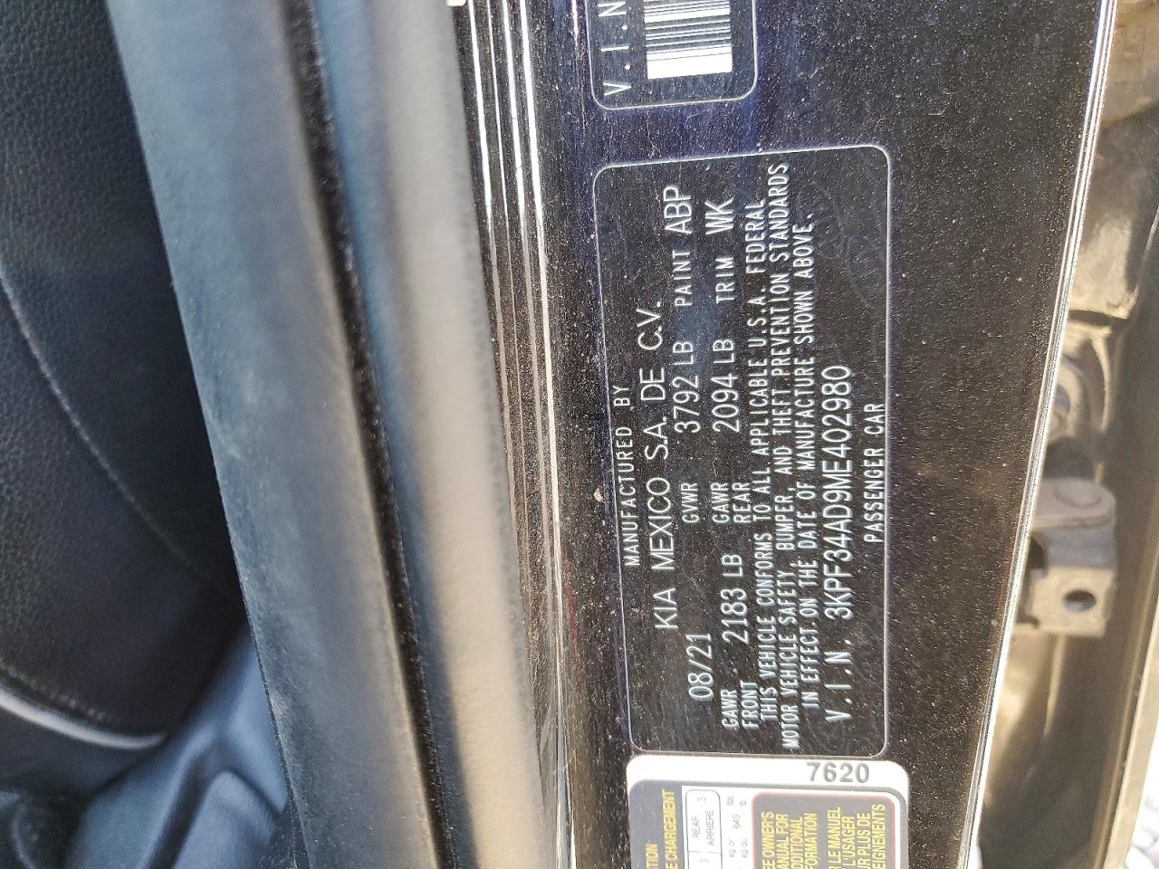 2021 KIA FORTE GT LINE photo 13