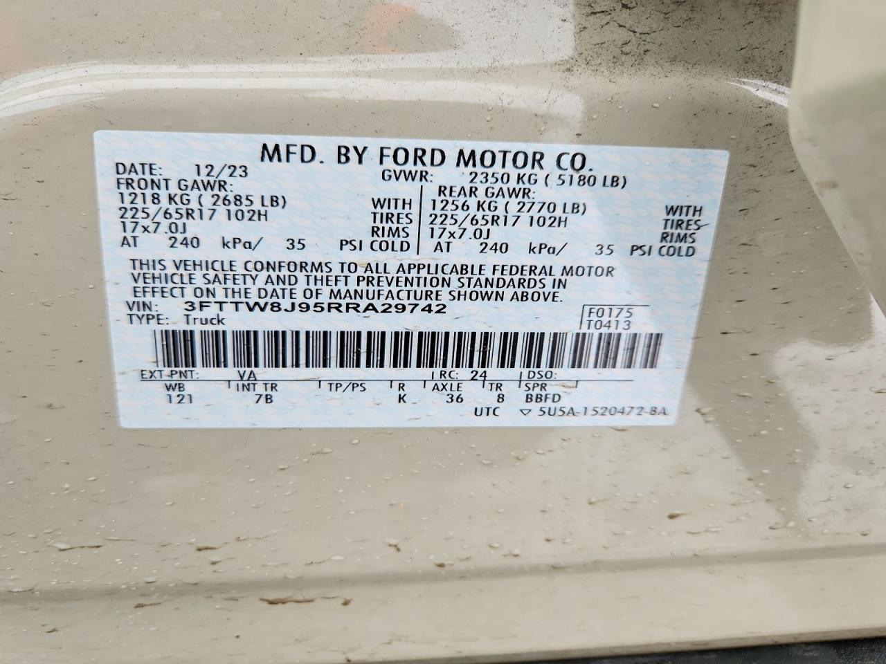 2024 FORD MAVERICK photo 12