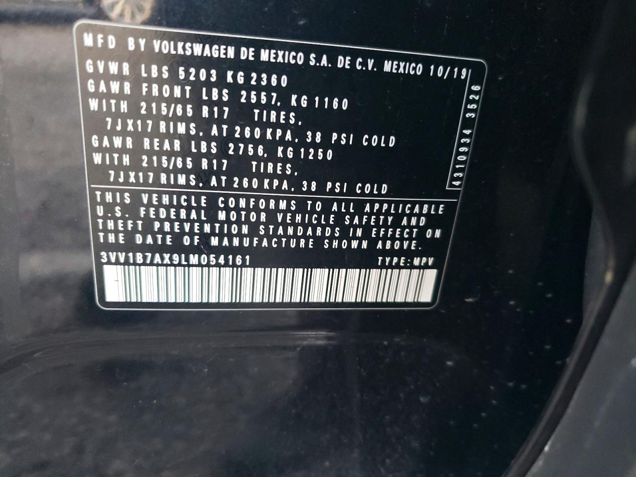 2020 VOLKSWAGEN TIGUAN S photo 13