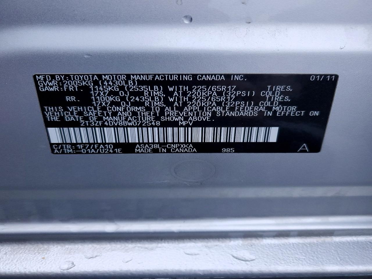 2011 TOYOTA RAV4 photo 13