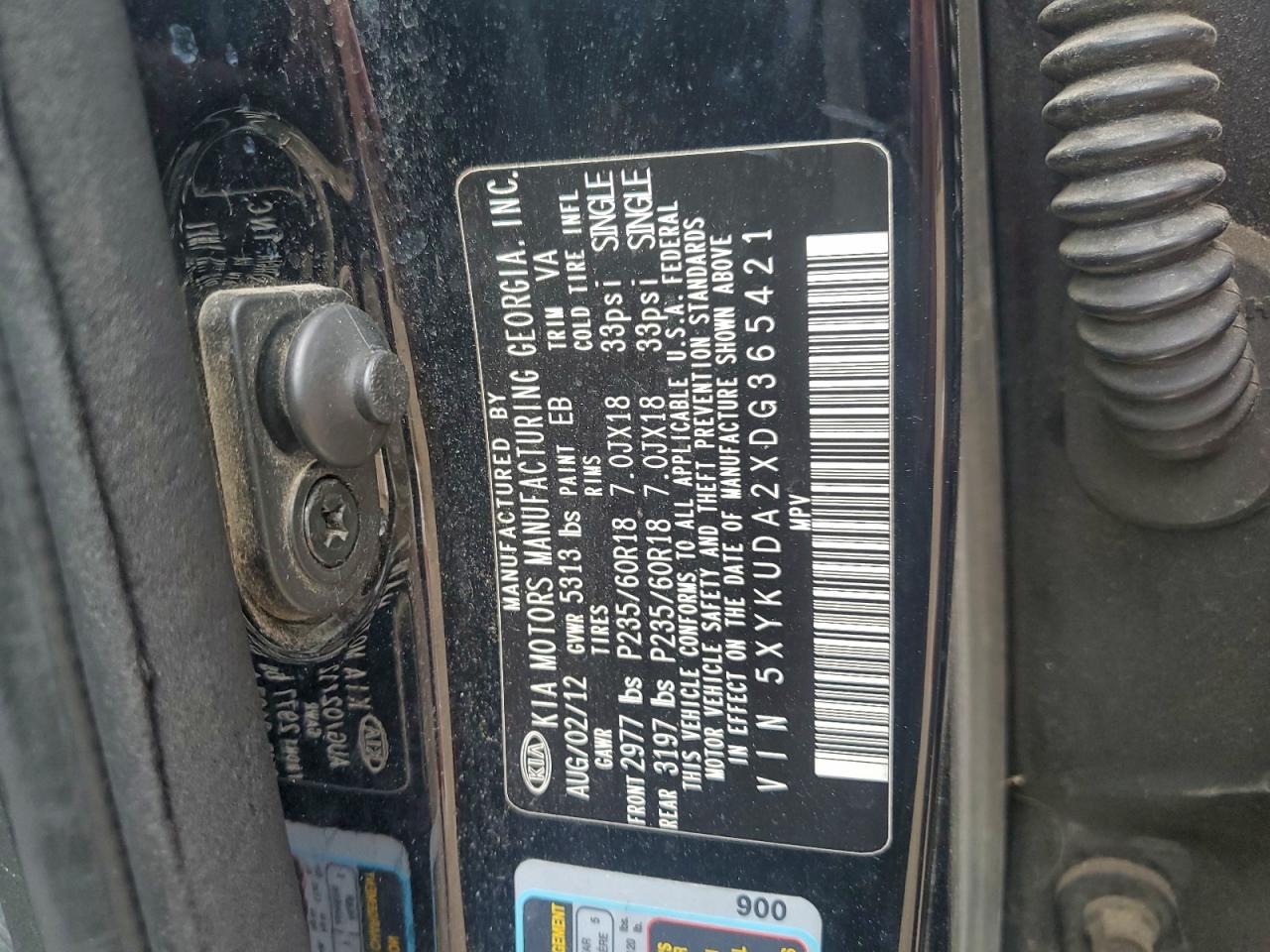 2013 KIA SORENTO EX photo 13