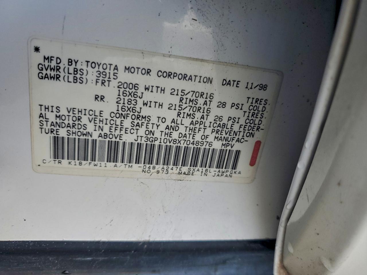 1999 TOYOTA RAV4 photo 13
